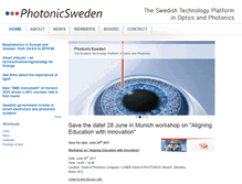 Tablet Screenshot of photonicsweden.com